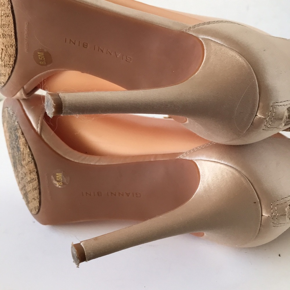 Gianni Bini satin heels Sz 8.5 - Picture 7 of 12